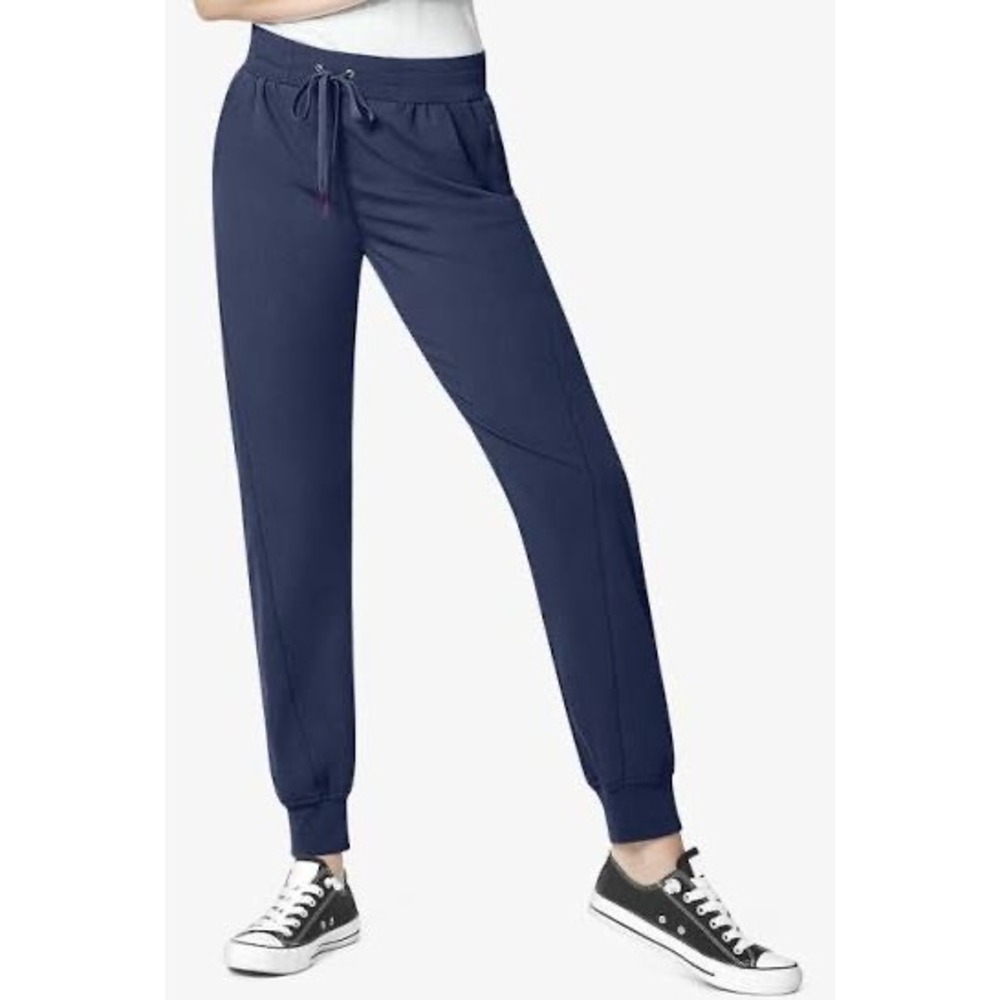 NWT WonderWink Aero 5329 Navy Blue Scrub Joggers Womens XL Modern Fit